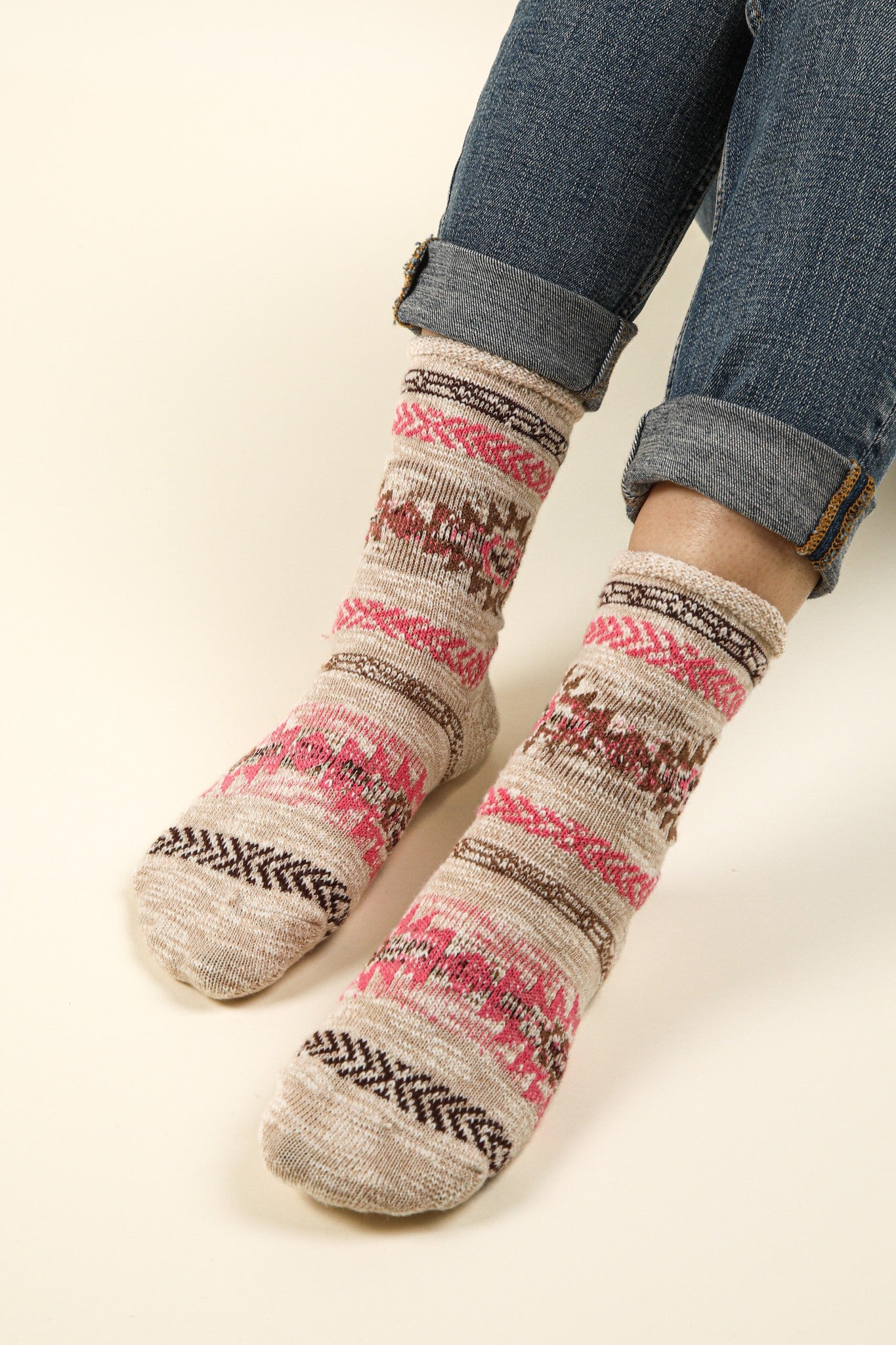 Aztec Knit Socks