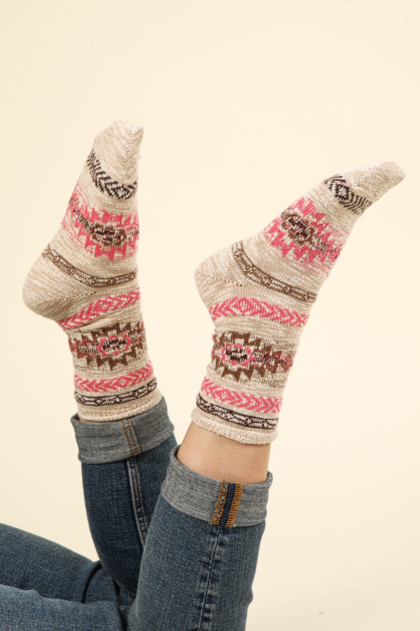 Aztec Knit Socks