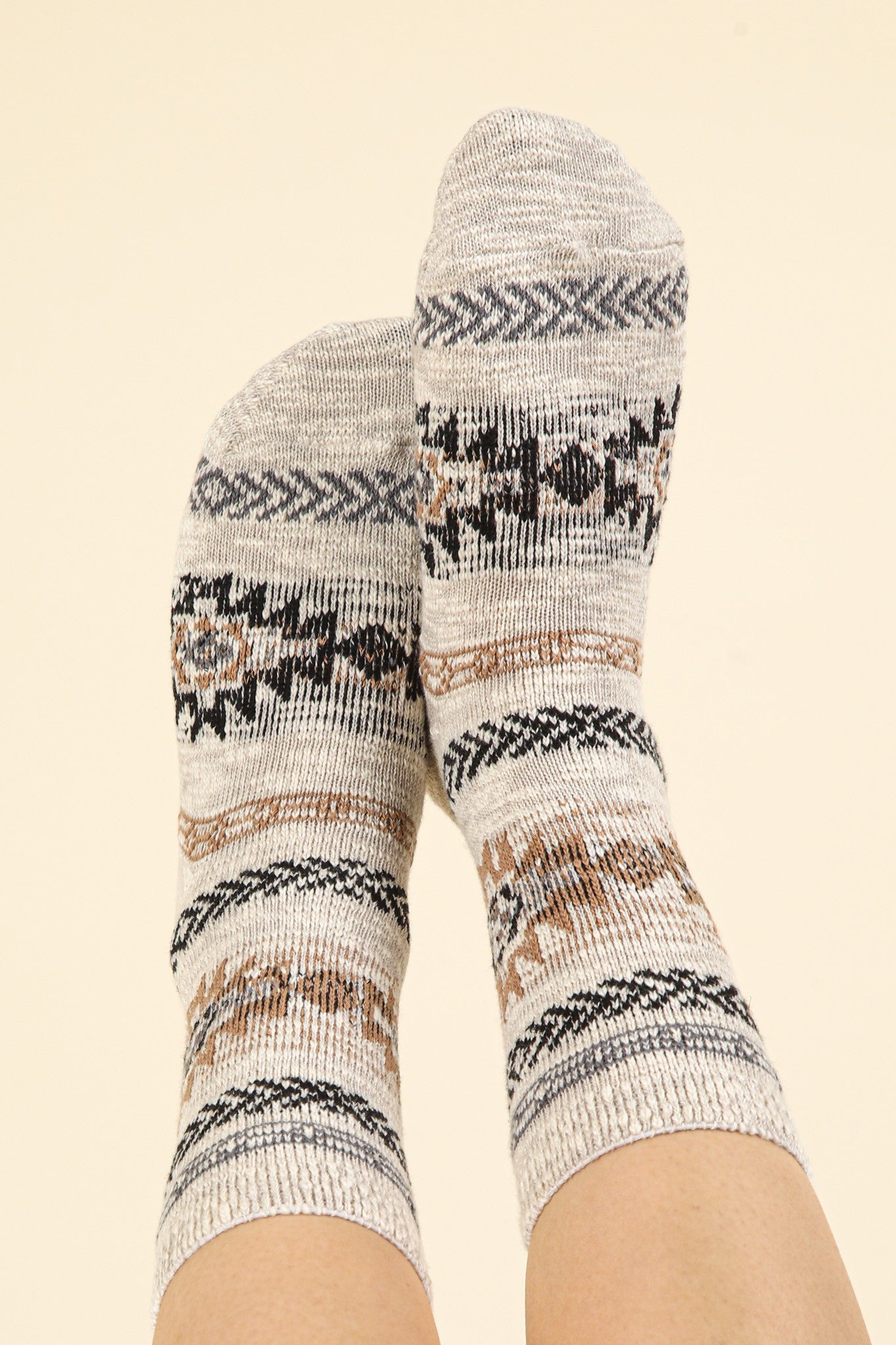 Aztec Knit Socks