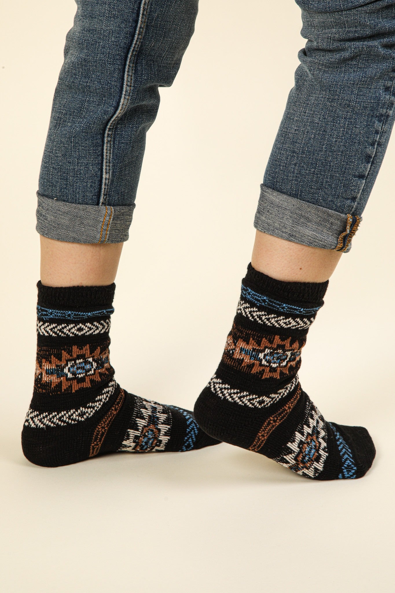 Aztec Knit Socks